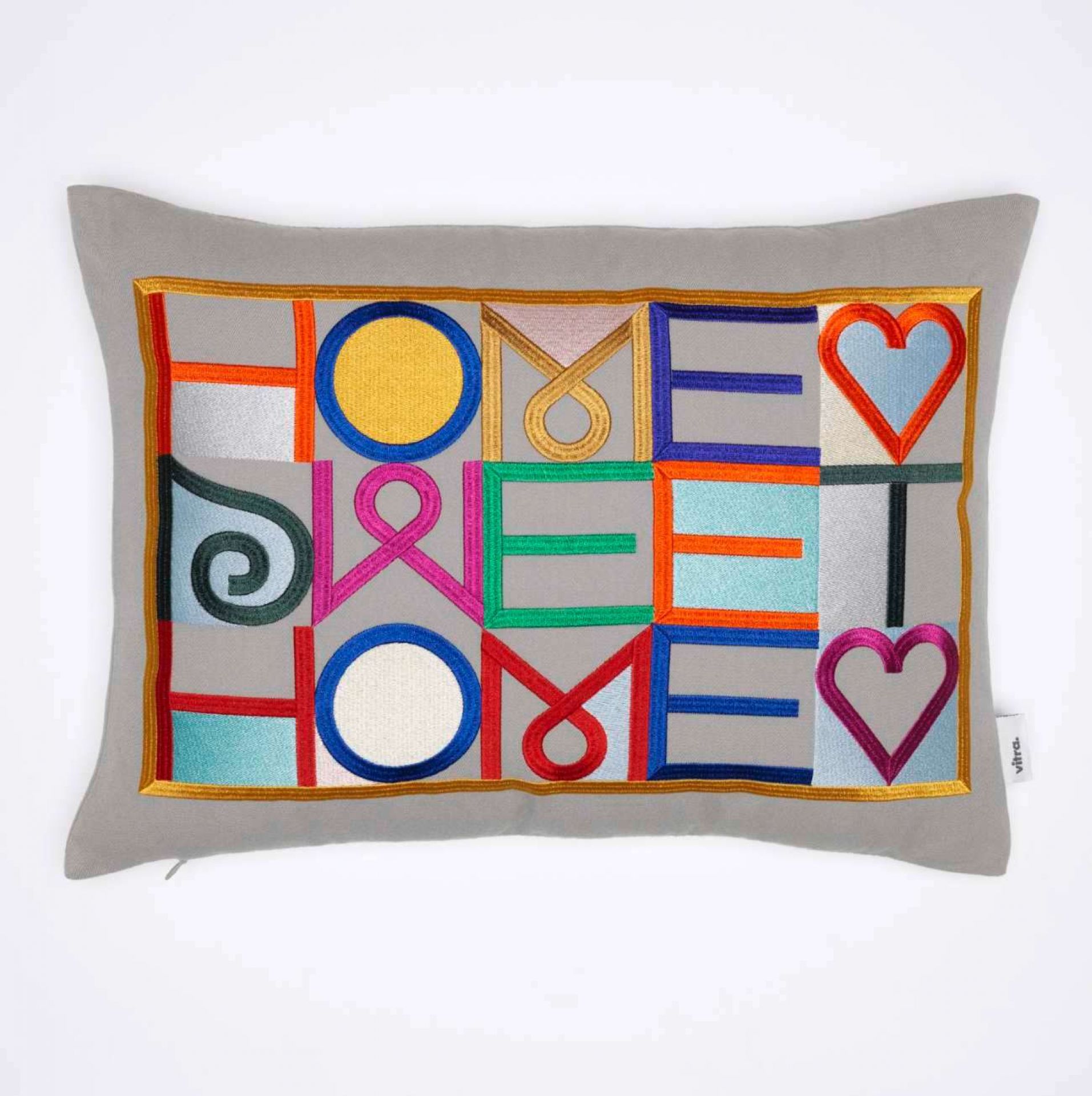 Embroidered Pillow Kissen Vitra